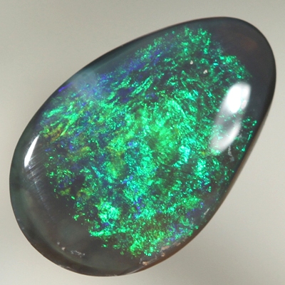 SOLID BLACK OPAL Saturated with the richest, bright colour